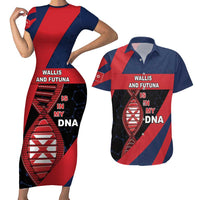 Wallis And Futuna Is In My DNA Couples Matching Short Sleeve Bodycon Dress and Hawaiian Shirt DT05 Multicolor - Polynesian Pride