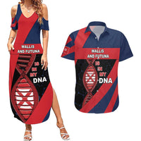 Wallis And Futuna Is In My DNA Couples Matching Summer Maxi Dress and Hawaiian Shirt DT05 Multicolor - Polynesian Pride