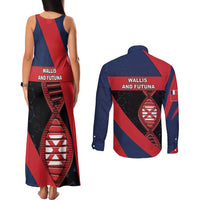 Wallis And Futuna Is In My DNA Couples Matching Tank Maxi Dress and Long Sleeve Button Shirt DT05 - Polynesian Pride
