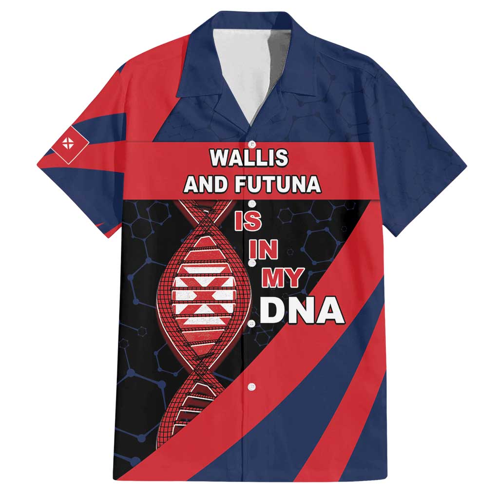Wallis And Futuna Is In My DNA Family Matching Long Sleeve Bodycon Dress and Hawaiian Shirt DT05 Dad's Shirt - Short Sleeve Multicolor - Polynesian Pride