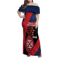 Wallis And Futuna Is In My DNA Family Matching Off Shoulder Maxi Dress and Hawaiian Shirt - Polynesian Pride