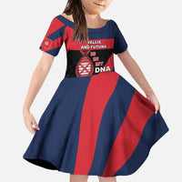 Wallis And Futuna Is In My DNA Family Matching Puletasi and Hawaiian Shirt DT05 Daughter's Dress Multicolor - Polynesian Pride