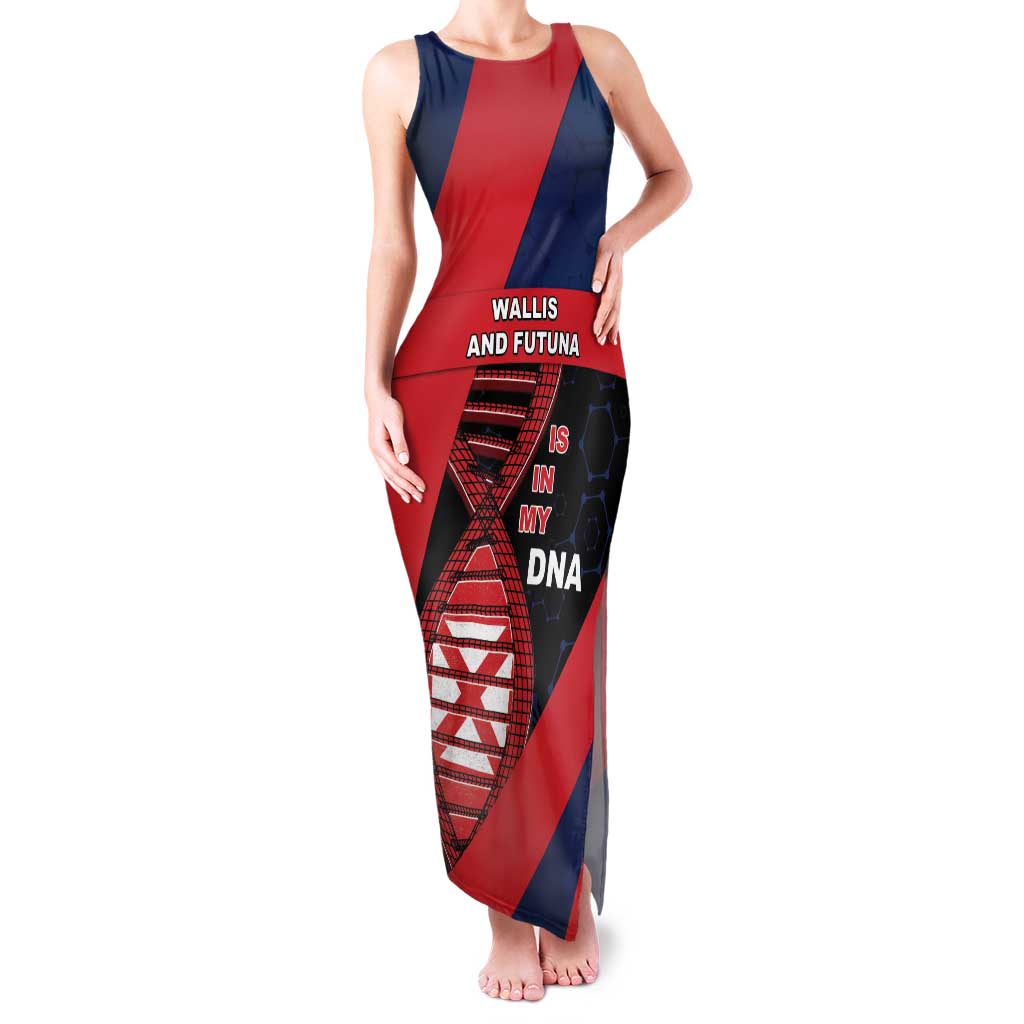 Wallis And Futuna Is In My DNA Family Matching Tank Maxi Dress and Hawaiian Shirt - Polynesian Pride