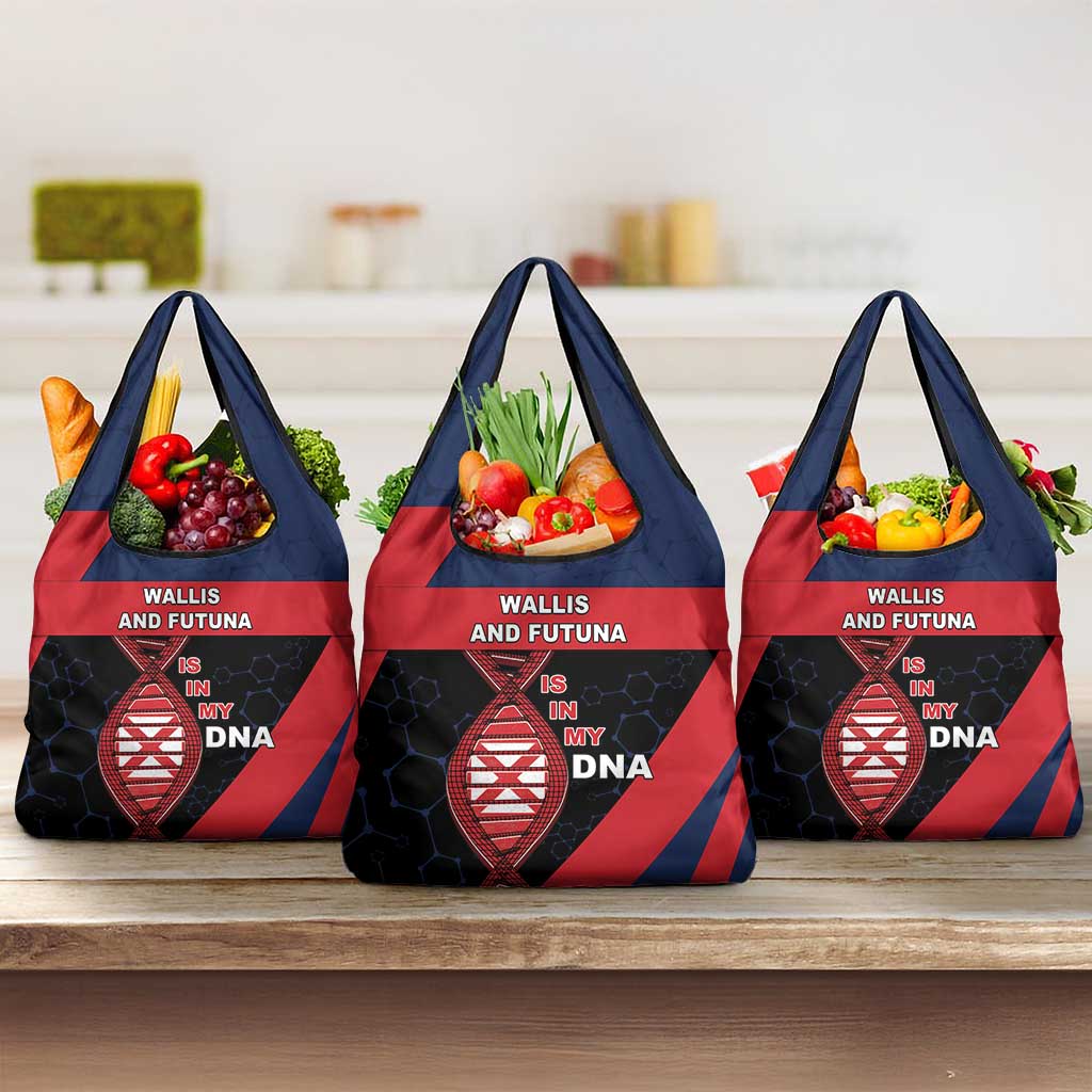 Wallis And Futuna Is In My DNA Grocery Bag DT05 3-pack One Size Multicolor - Polynesian Pride