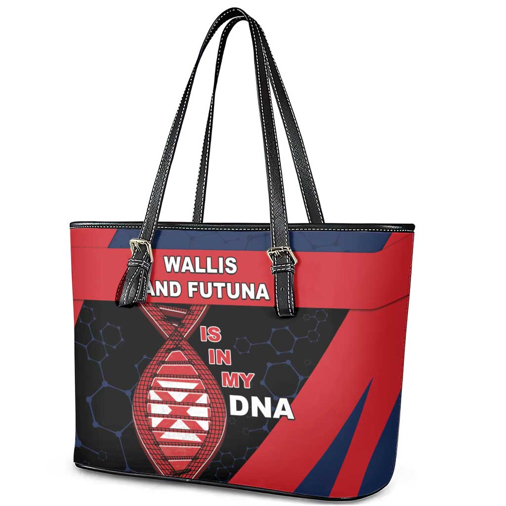 Wallis And Futuna Is In My DNA Leather Tote Bag DT05 - Polynesian Pride