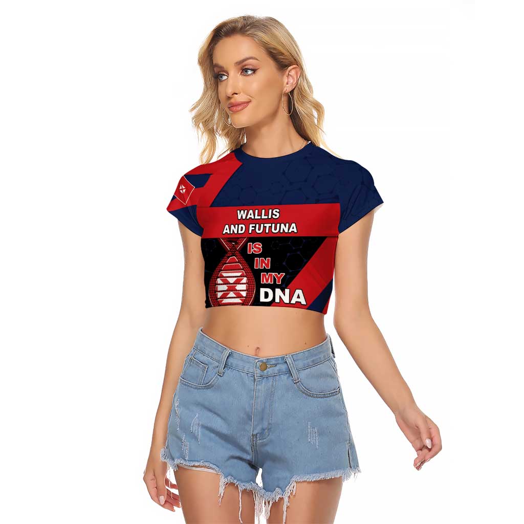 Wallis And Futuna Is In My DNA Raglan Cropped T Shirt - Polynesian Pride