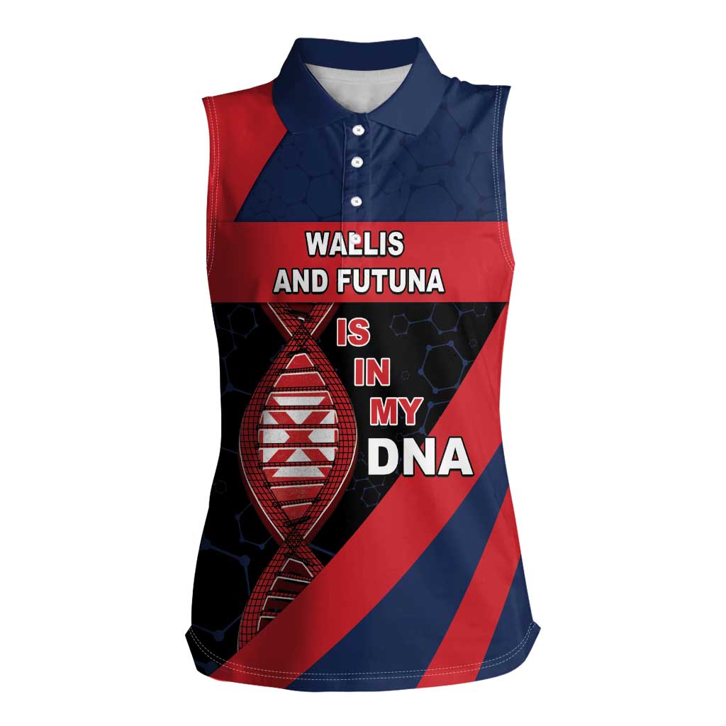 Wallis And Futuna Is In My DNA Women Sleeveless Polo Shirt DT05 Female Multicolor - Polynesian Pride