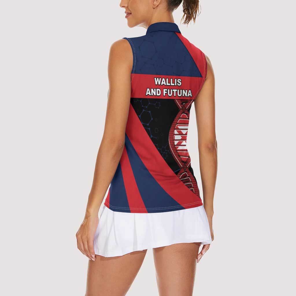 Wallis And Futuna Is In My DNA Women Sleeveless Polo Shirt DT05 - Polynesian Pride