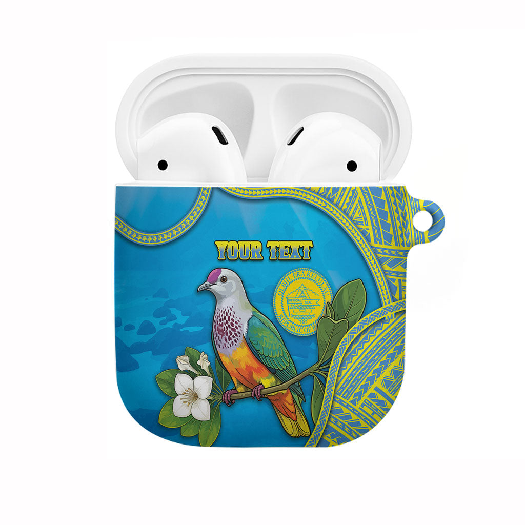 Personalised Palau Biib Bird AirPods Case Rur Flower And Rock Islands Patterns