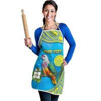 Personalised Palau Biib Bird Apron Rur Flower And Rock Islands Patterns