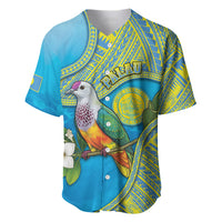 Personalised Palau Biib Bird Baseball Jersey Rur Flower And Rock Islands Patterns