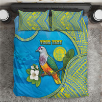 Personalised Palau Biib Bird Bedding Set Rur Flower And Rock Islands Patterns