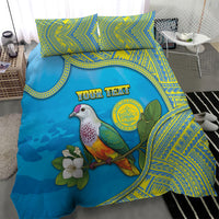 Personalised Palau Biib Bird Bedding Set Rur Flower And Rock Islands Patterns