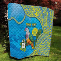 Personalised Palau Biib Bird Quilt Rur Flower And Rock Islands Patterns