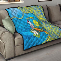 Personalised Palau Biib Bird Quilt Rur Flower And Rock Islands Patterns