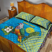 Personalised Palau Biib Bird Quilt Bed Set Rur Flower And Rock Islands Patterns