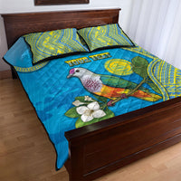 Personalised Palau Biib Bird Quilt Bed Set Rur Flower And Rock Islands Patterns