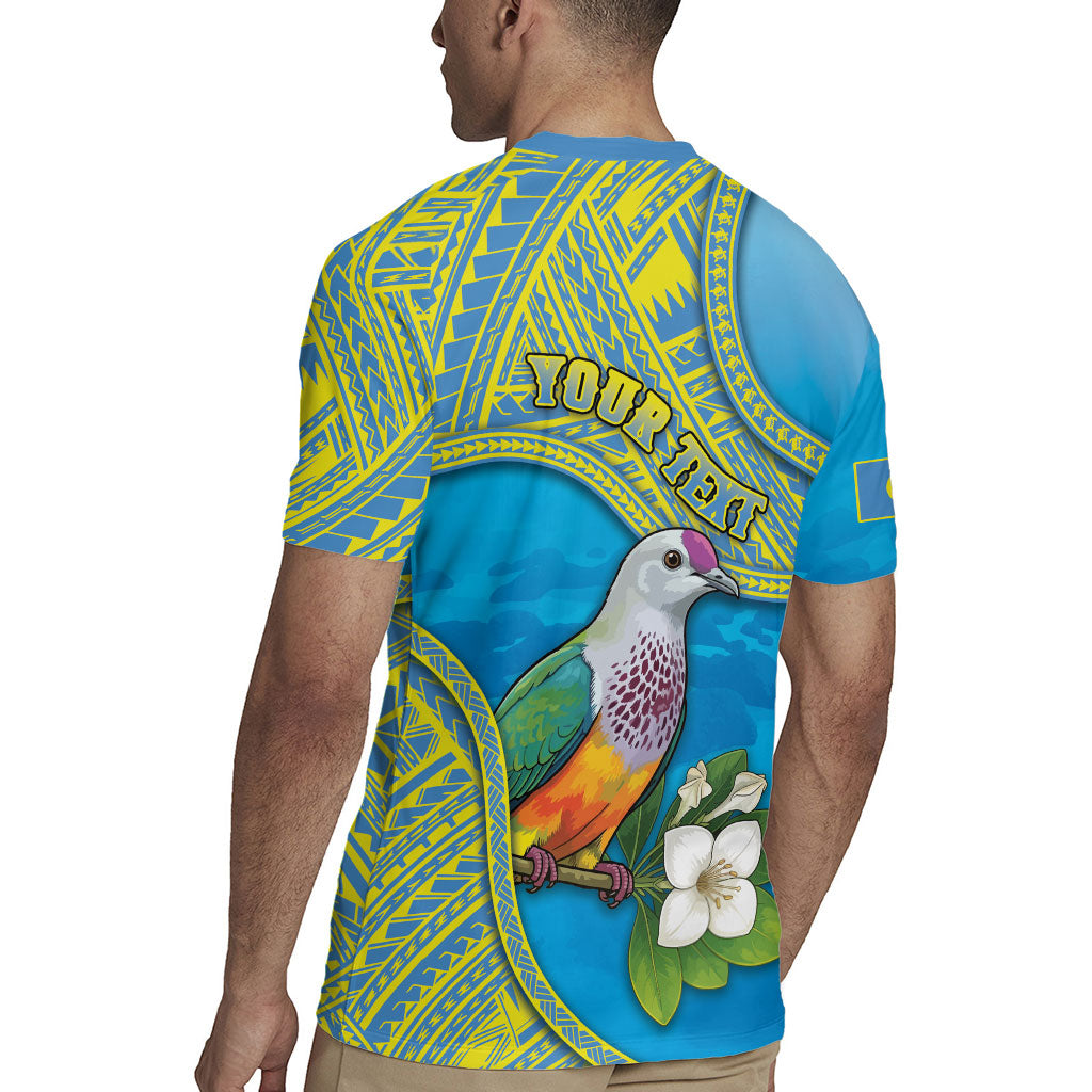 Personalised Palau Biib Bird Rugby Jersey Rur Flower And Rock Islands Patterns