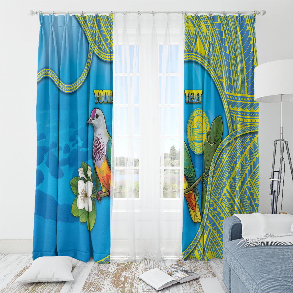 Personalised Palau Biib Bird Window Curtain Rur Flower And Rock Islands Patterns