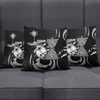 Guam Liberation Day Pillow Cover Black White Latte Stone Tribal Patterns