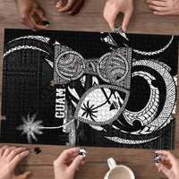 Guam Liberation Day Puzzle Black White Latte Stone Tribal Patterns