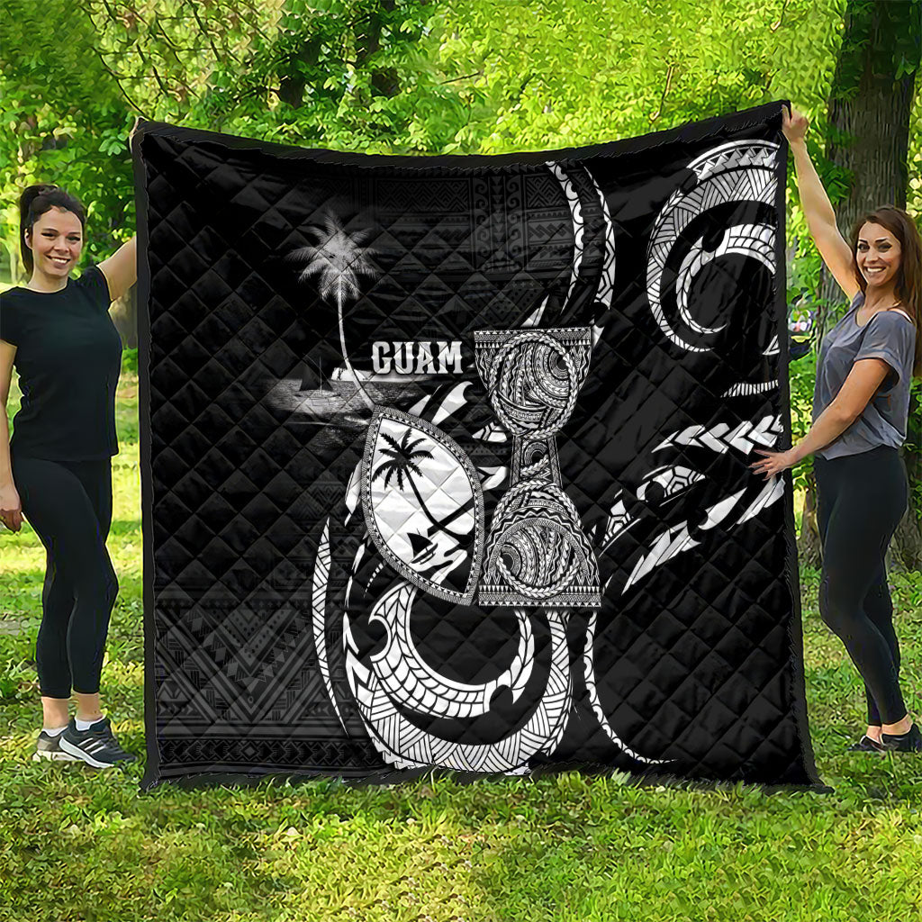 Guam Liberation Day Quilt Black White Latte Stone Tribal Patterns