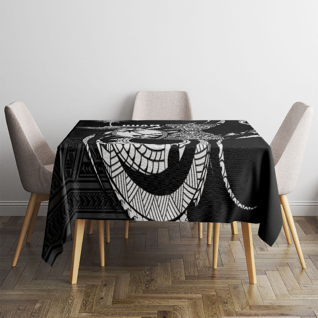Guam Liberation Day Tablecloth Black White Latte Stone Tribal Patterns