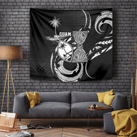 Guam Liberation Day Tapestry Black White Latte Stone Tribal Patterns