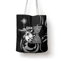 Guam Liberation Day Tote Bag Black White Latte Stone Tribal Patterns