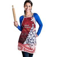 American Samoa Christmas Apron Seashell Xmas Tree Tribal Waves - Polynesian Pride