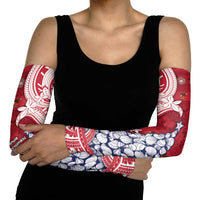 American Samoa Christmas Arm Sleeves Seashell Xmas Tree Tribal Waves DT05 - Polynesian Pride