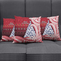 American Samoa Christmas Pillow Cover Seashell Xmas Tree Tribal Waves DT05 - Polynesian Pride