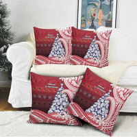 American Samoa Christmas Pillow Cover Seashell Xmas Tree Tribal Waves DT05 - Polynesian Pride