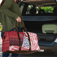 American Samoa Christmas Travel Bag Seashell Xmas Tree Tribal Waves - Polynesian Pride