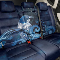 New Zealand Matariki Back Car Seat Cover Maori Tui Bird Blue Galaxy