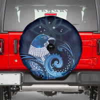 New Zealand Matariki Spare Tire Cover Maori Tui Bird Blue Galaxy DT05 - Polynesian Pride