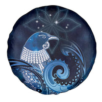 New Zealand Matariki Spare Tire Cover Maori Tui Bird Blue Galaxy DT05 - Polynesian Pride