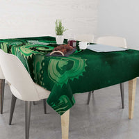 New Zealand Matariki Tablecloth Maori Tui Bird Green Galaxy