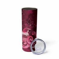 New Zealand Matariki Skinny Tumbler Maori Tui Bird Magenta Galaxy DT05 - Polynesian Pride