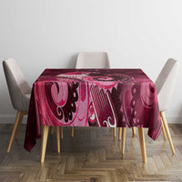 New Zealand Matariki Tablecloth Maori Tui Bird Magenta Galaxy