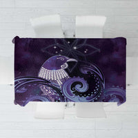 New Zealand Matariki Tablecloth Maori Tui Bird Purple Galaxy DT05 Purple - Polynesian Pride