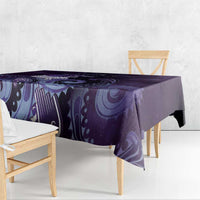 New Zealand Matariki Tablecloth Maori Tui Bird Purple Galaxy DT05 - Polynesian Pride