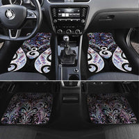 New Zealand Aotearoa Car Mats Pikorua Single Twist Pink Paua Shell
