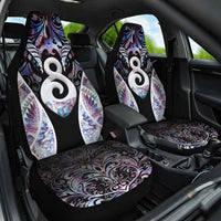 New Zealand Aotearoa Car Seat Cover Pikorua Single Twist Pink Paua Shell