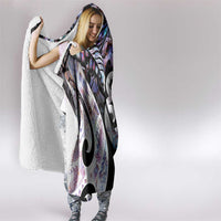 New Zealand Aotearoa Hooded Blanket Pikorua Single Twist Pink Paua Shell