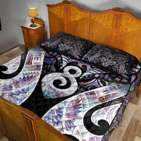 New Zealand Aotearoa Quilt Bed Set Pikorua Single Twist Pink Paua Shell