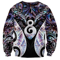 New Zealand Aotearoa Sweatshirt Pikorua Single Twist Pink Paua Shell