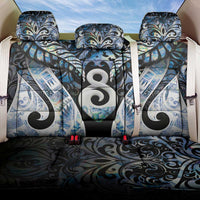 New Zealand Aotearoa Back Car Seat Cover Pikorua Single Twist Green Paua Shell