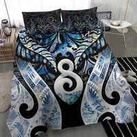 New Zealand Aotearoa Bedding Set Pikorua Single Twist Green Paua Shell