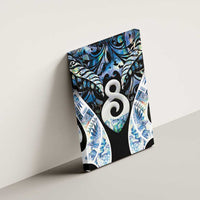 New Zealand Aotearoa Canvas Wall Art Pikorua Single Twist Green Paua Shell